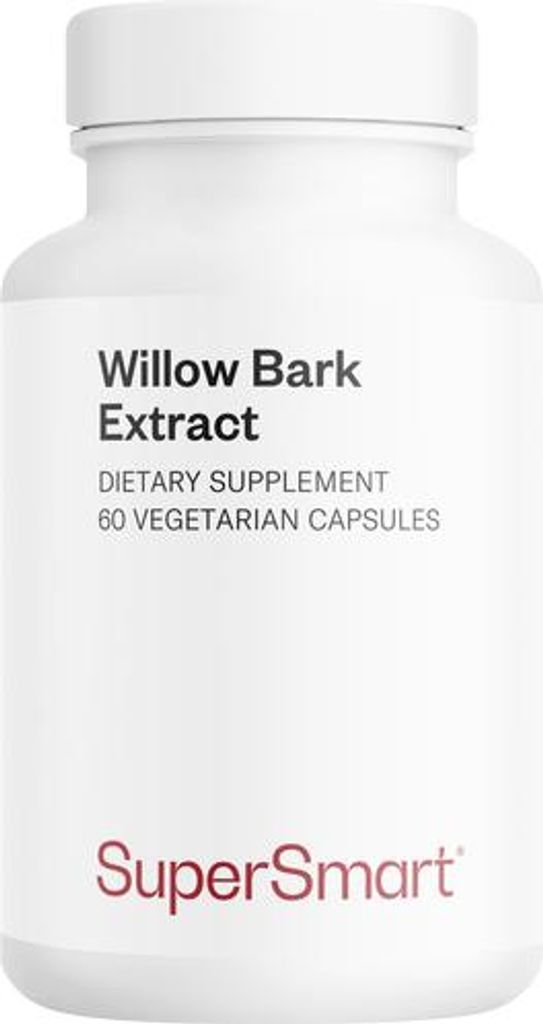 SuperSmart Willow Bark Extract Dietary Supplement - 60 Vegi-Kaps