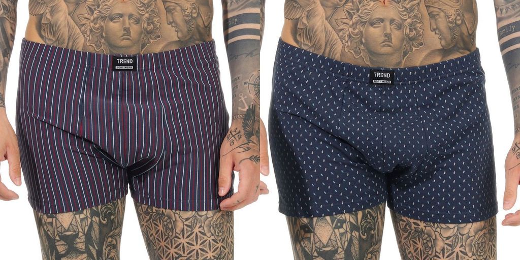 Herren Retro Pant 2er Pack in elegantem Dessin - 65712_44413210106