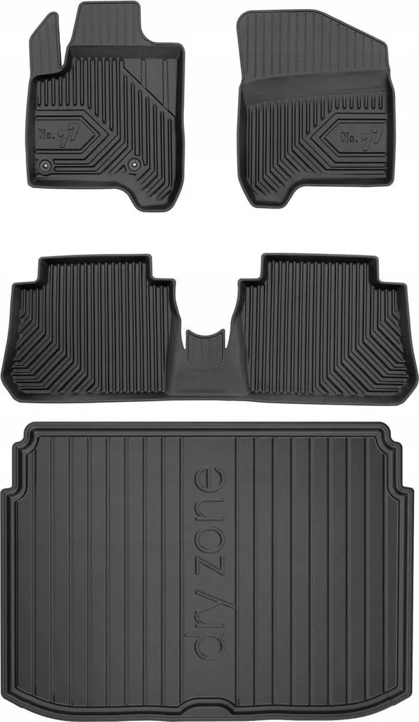 Tappetini 3D Citroen C3 Picasso 2009-2017 Gomma TPE Set 4 Pezzi