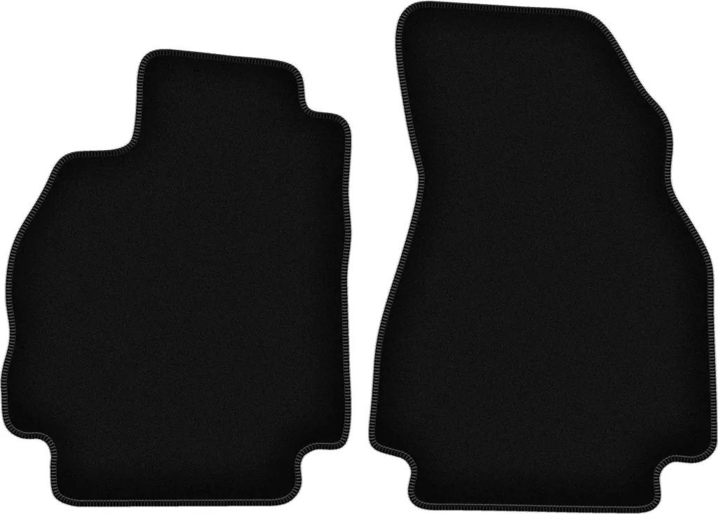 Wielganizator Tappetini anteriori in velluto per Renault Megane II (2002-2008, station wagon, Grandtour) neri, set 2 pz, con fissaggi