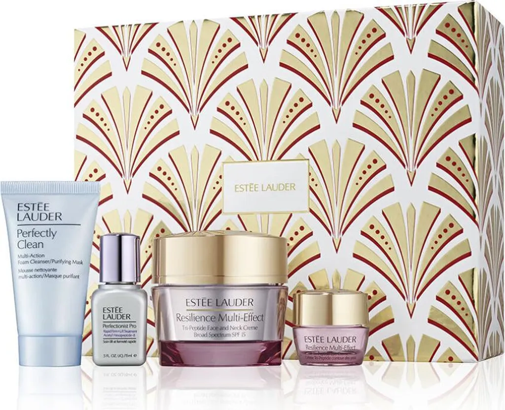 Coffret Routine Anti-Âge Estée Lauder Resilience Multi-Effect pour le Visage
