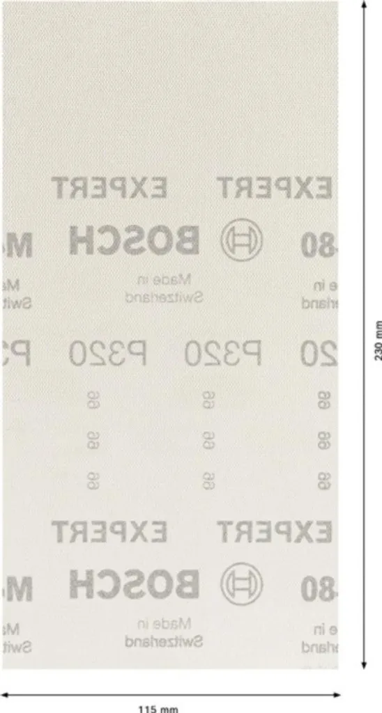 Analisi Bosch Expert M480 115x230 G320 | Rete Abrasiva Professionale - 3