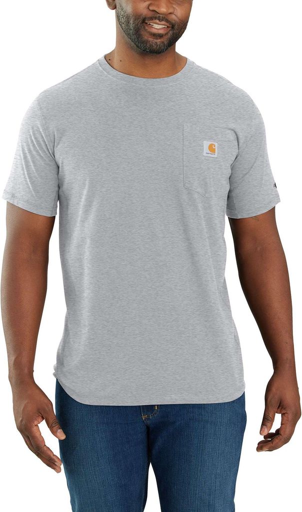 Carhartt Force Pocket Kurzarm-t-shirt Grau L Grau L