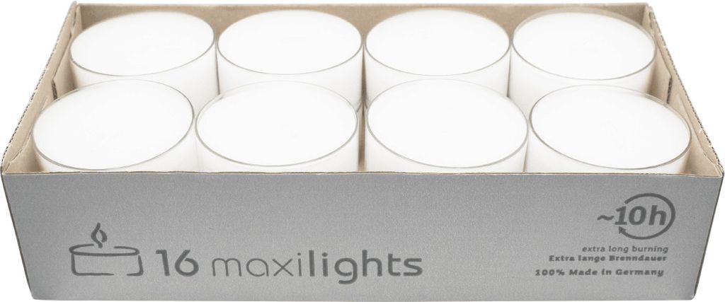 Čajové svíčky Maxilights 16 kusů - dlouhá životnost a Obrázek produktu 5