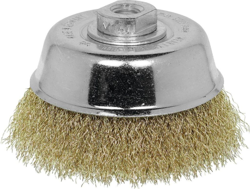 Lessmann Topfbürste Stahldraht, vermessingt 0,30 mm, Bürsten- 100 mm