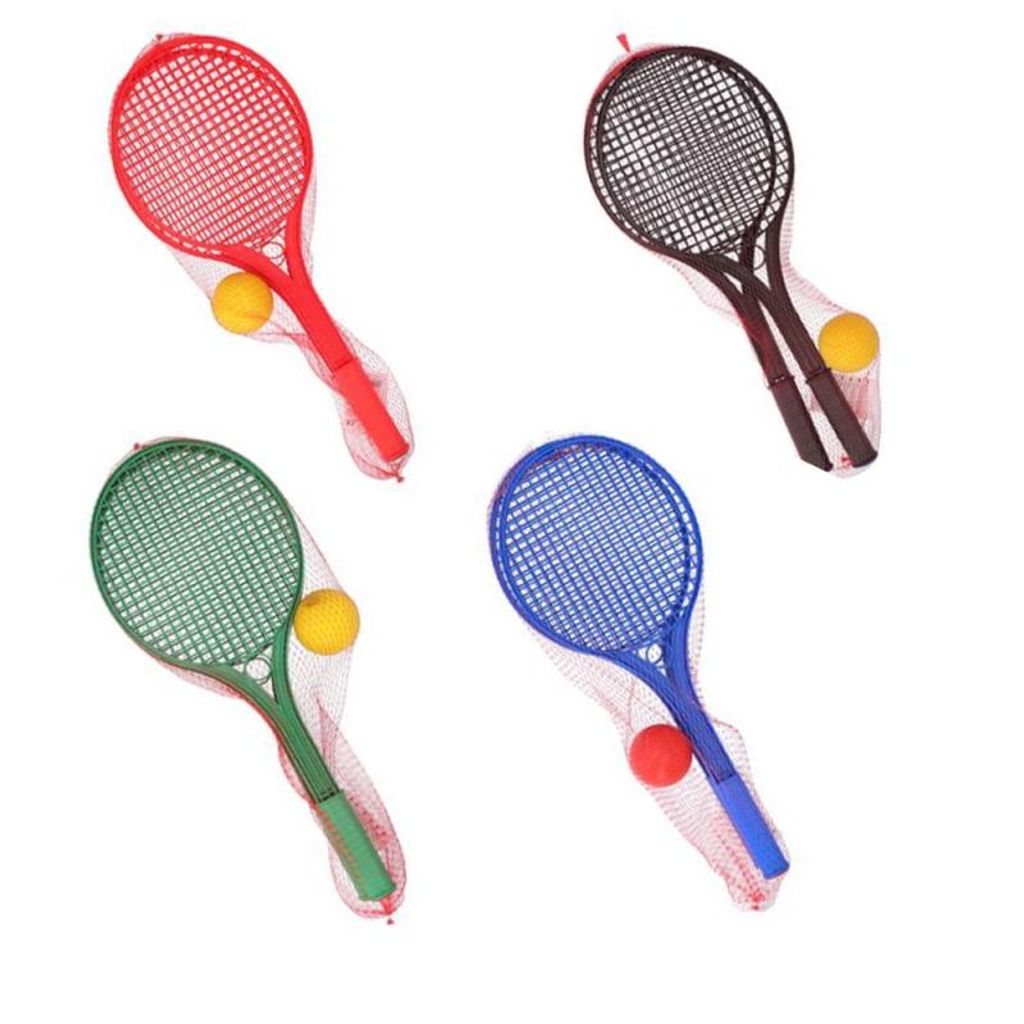 Iden Basic Softtennis Set 2 Schläger/1 Ball ab 3 Jahren 2fach sortiert
