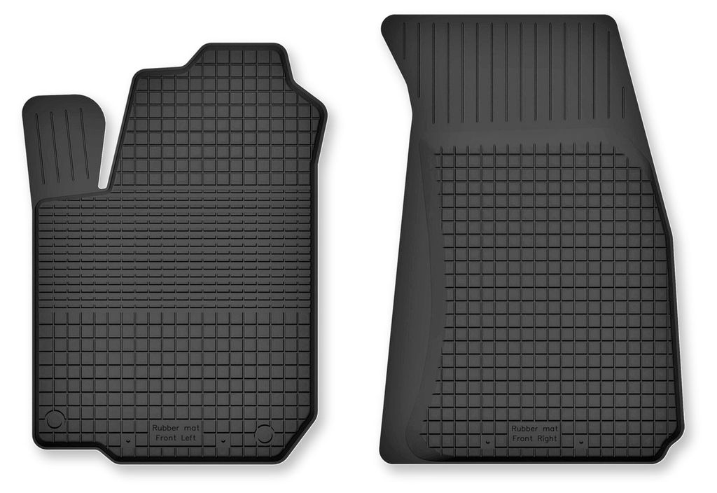 Gummifußmatten Vorne Schwarz für Renault Clio III 2005-2012 Produktbild 