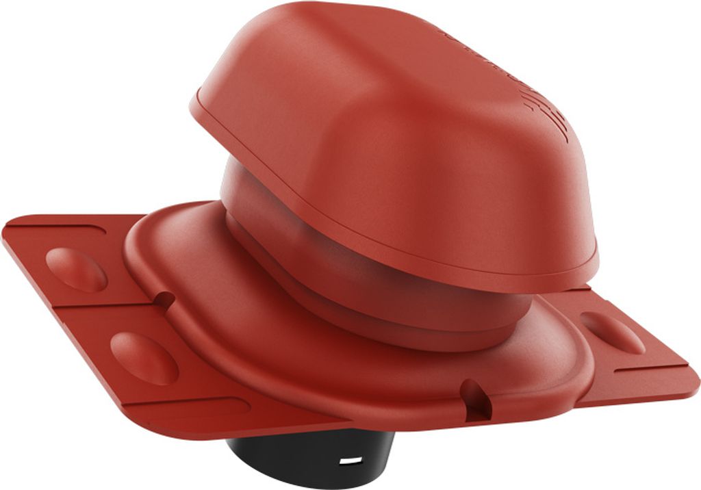 KRONO-PLAST Sanitär-Entlüftungskamin Dachziegel 125 für Universal Basis Doppelrömer Dachziegel Lüfter Dachlüfter