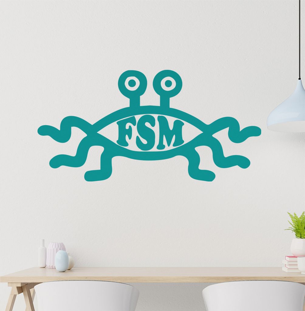 FSM Wandtattoo in 6 Größen - Wandaufkleber Wall Sticker - Dekoration, Küche, Wohnzimmer, Schlafzimmer, Badezimmer