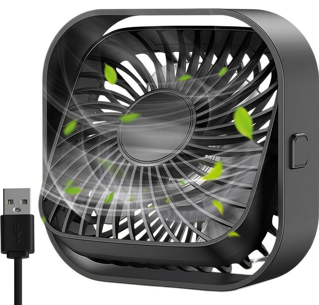 Mini USB Ventilator,Tragbarer Tischventilator mit 360° Produktbild 