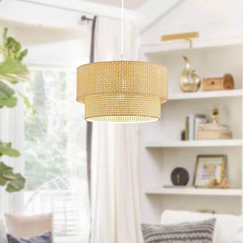 Opviq, 242005, Kronleuchter, Beige, PVC, 30 x 35 cm