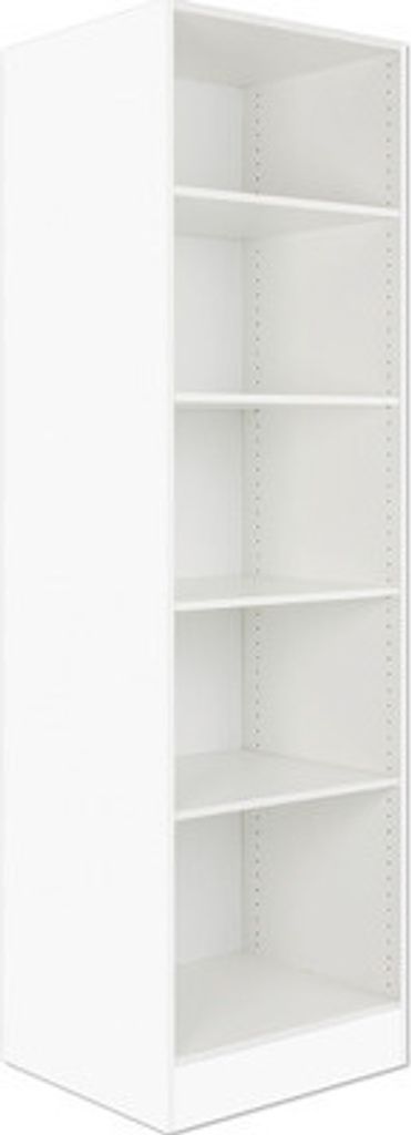 Optifit Regal Salo214 BxTxH 60 x 55,5 x 206,8 cm weiß matt zerlegt HWSA HR606-7+
