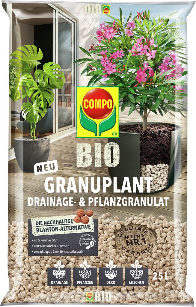 GRANUPLANT Drainage- & Pflanzgranulat (25 l) | Granulat von COMPO