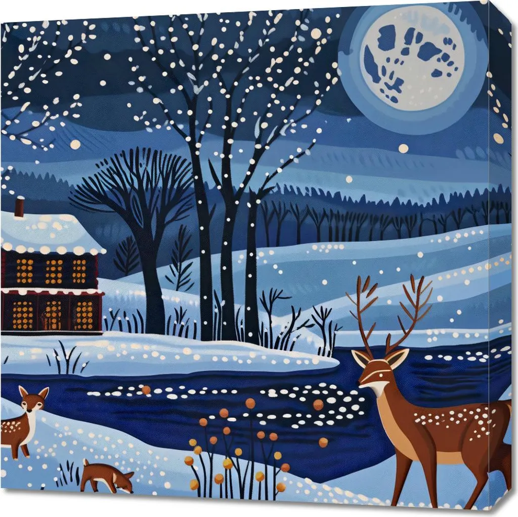 Image 60 x 60 cm L'hiver prochain pour décorer un bureau ou un loft