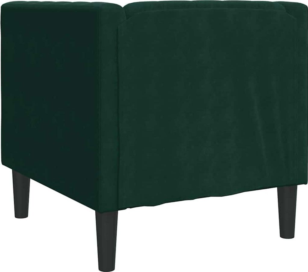 vidaXL Chesterfield-Sessel Dunkelgrün Samt
