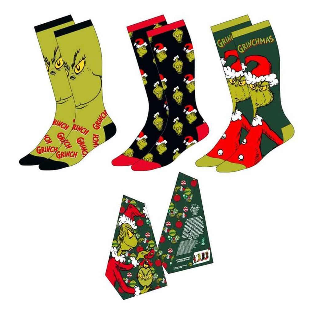 Cerda Grinch 3er-pack Socken Mehrfarbig EU 38-45 Mehrfarbig Produktbild 8