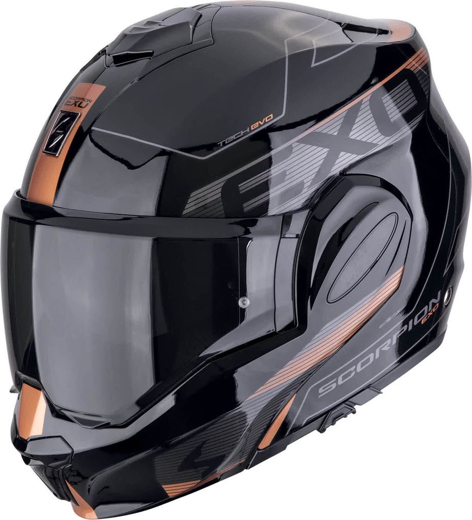 Scorpion EXO Tech Evo Traveller Helm, schwarz/bronze, L Produktbild 