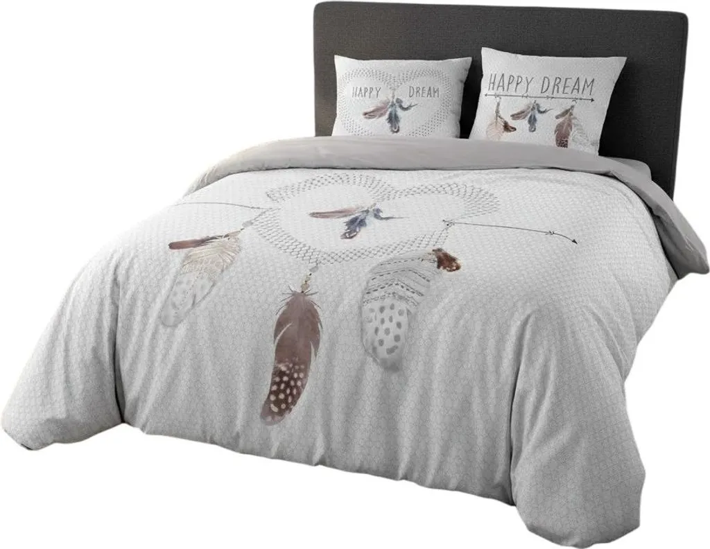 Parure de lit Happy Dreams en percale de coton respirant et hypoallergénique