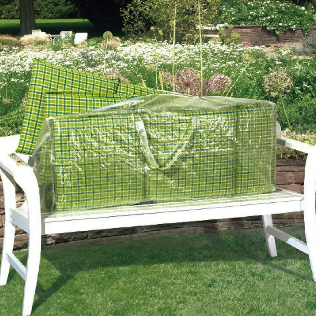 Chefarone Schutzhülle für Auflagen (125 x 50 x 32 cm) - Wasserabweisende  Gartenpolster Aufbewahrung Tasche mit Tragegriff - 250D Polyester -  inklusive Aufbewahrungsbeutel: : Garten