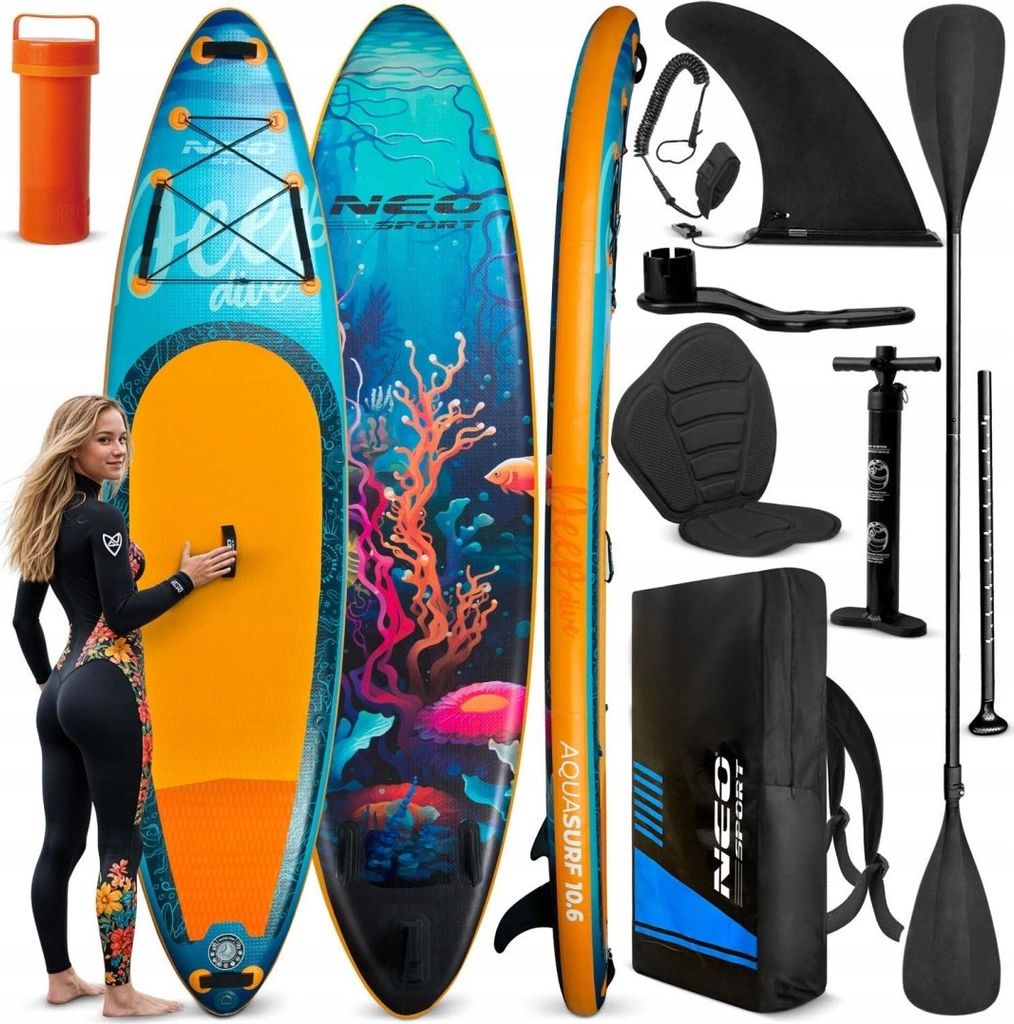 Board Sup Aquasurf 320X84X15 Cm Neo-Sport - Ideal Für Wasserabenteuer