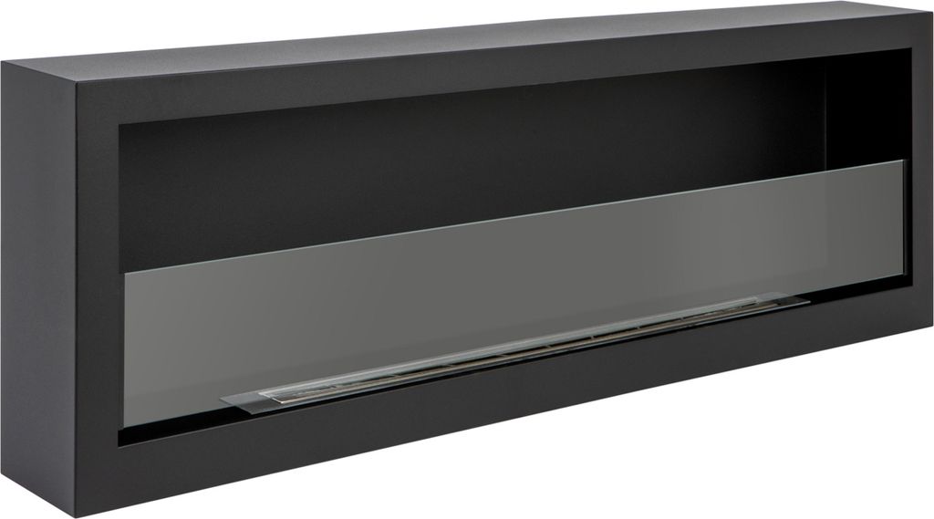 ethanol kamin S-Line BOX 120cm mit Bioethanol, schwarz mit Produktbild 6