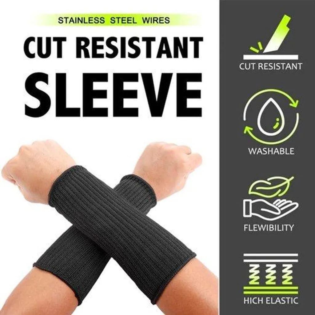 Bracelets de protection peaux fines n° 9 en câble d'acier - Paire 20 cm