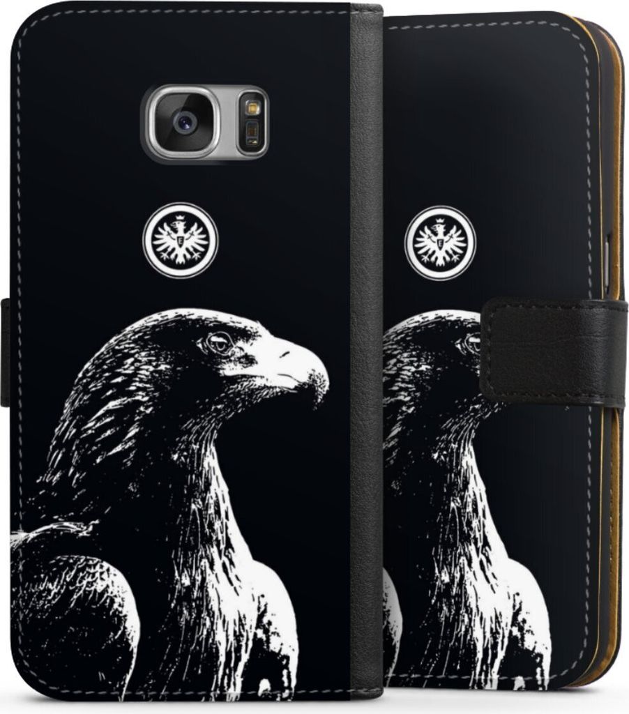 DeinDesign Klapphülle für Samsung Galaxy S7 Handytasche Lederhülle Tasche Eintracht Frankfurt Offizielles Lizenzprodukt Attila