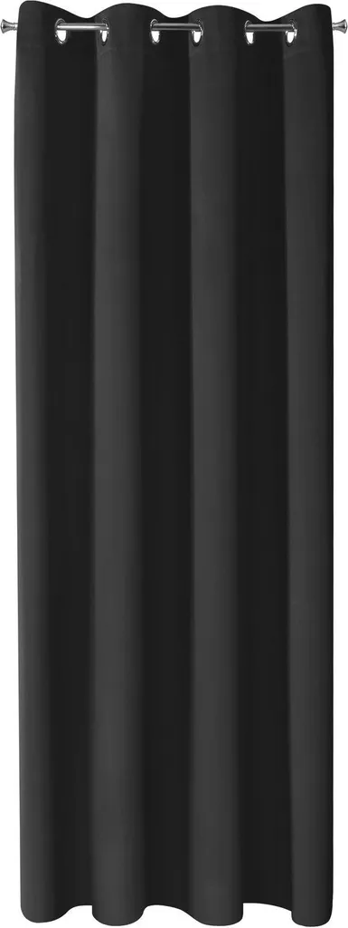 Rideau de salon noir 135x250 LOGAN idéal pour isoler et décorer vos fenêtres