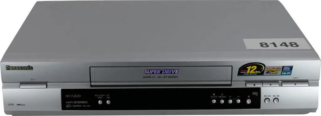 Panasonic NV-FJ630EGYS Magnétoscope VHS avec Technologie Super Drive