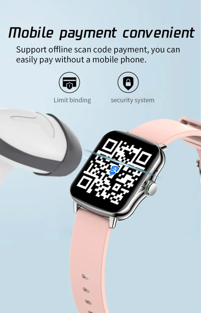 Montre Connectée TK22 Rose : Ne Manquez Plus Aucun Appel ni Message Important
