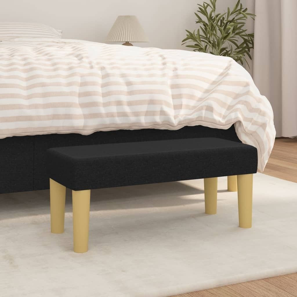 "WINTER SALE"Sitzbank - modernes Design - Truhenbank Schuhbank - Schwarz 70x30x30cm Stoff NEU722280 - Sitztruhen