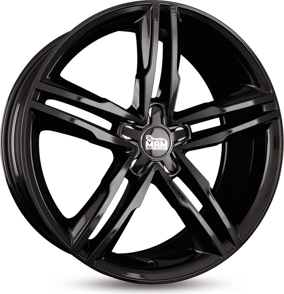 19 Zoll MAM A1 5x112 ET42 Alufelgen BLACK PAINTED