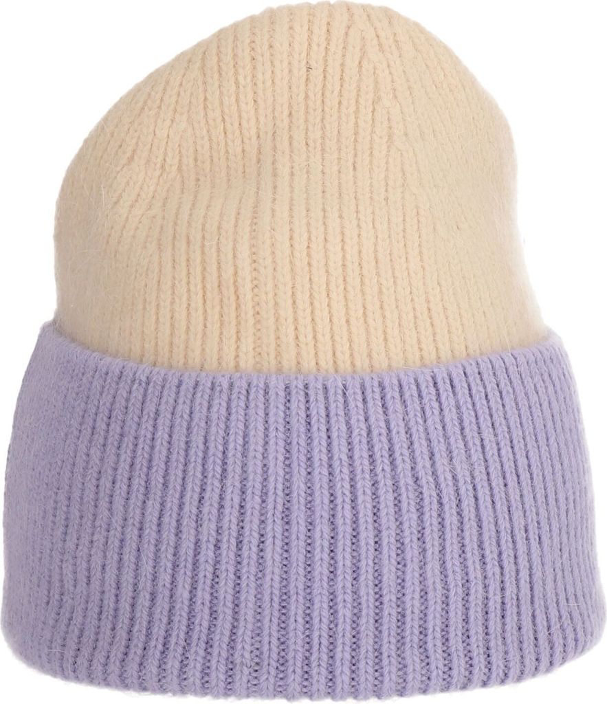 Wintermütze warm Winter Mütze Strick-Mütze Beanie-Mütze One-Size Herren Damen Uni Lila