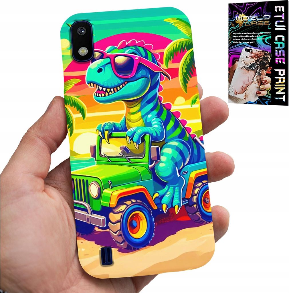 Fall Für Samsung A10 - Dinosaurier In Einem Lkw-Designs Für Kinder