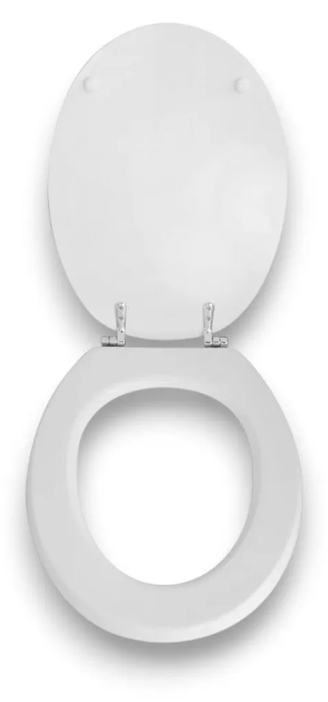 Abattant WC Thermodurcissable Donatello Blanc Haute Résistance Rayures - 6