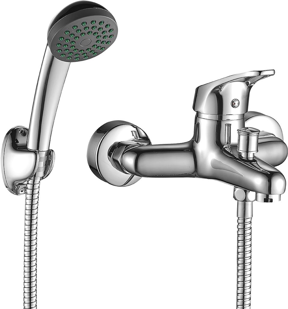 BADLAND Komplette Set Badewannenarmatur Wasserhahn ORIS Wannenarmatur für Badezimmer in Chrom