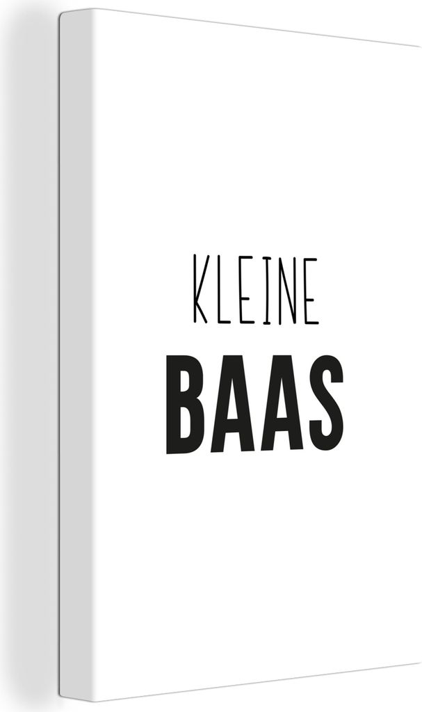 OneMillionCanvasses - Leinwandbilder - 90x140 cm, Sprichwörter - Kleiner Chef - Kinder - Zitate, Wandbilder Kunstdruck Wanddekoration - Foto auf...