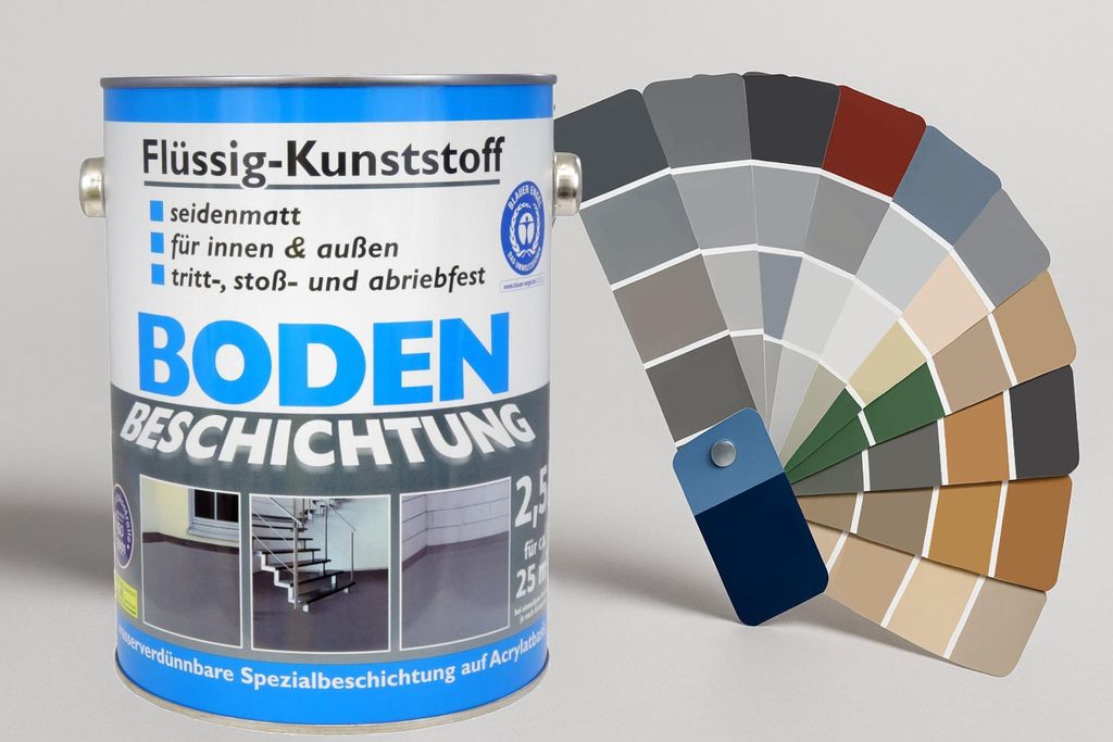 Flüssig Kunststoff 2,5L Bodenbeschichtung 25m² Betonfarbe Produktbild 