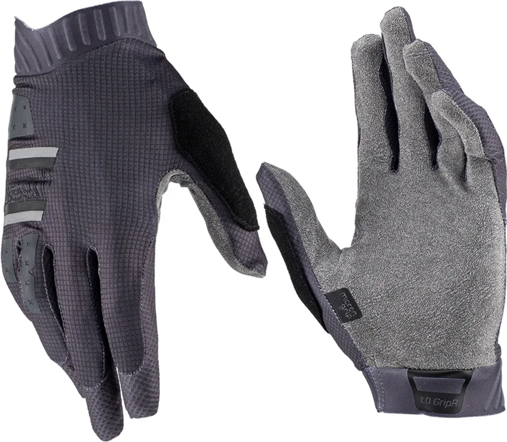 Gants VTT Leatt 1.0 GripR Junior Stealth L : Fini les Mains qui Glissent