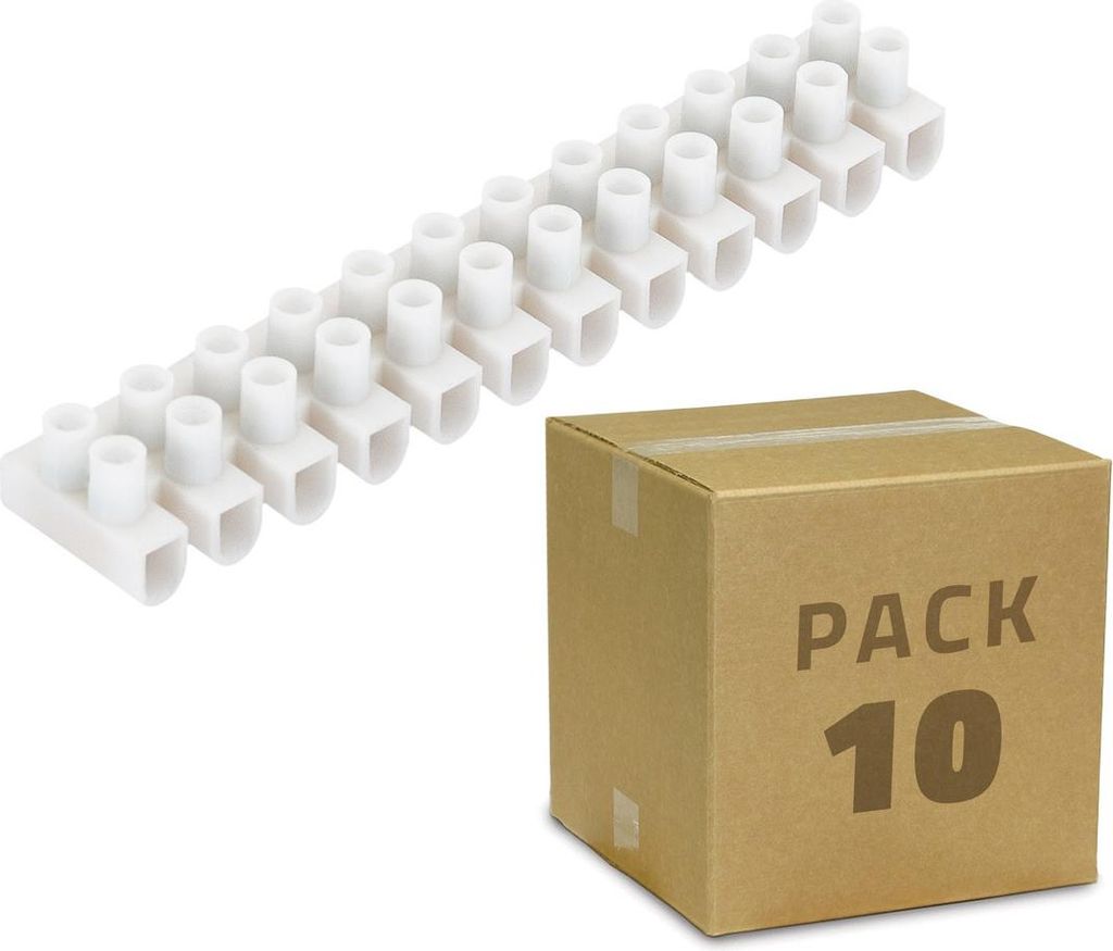 10er Pack Lüsterklemmen mit jeweils 12 Verbindungen 4 mm²