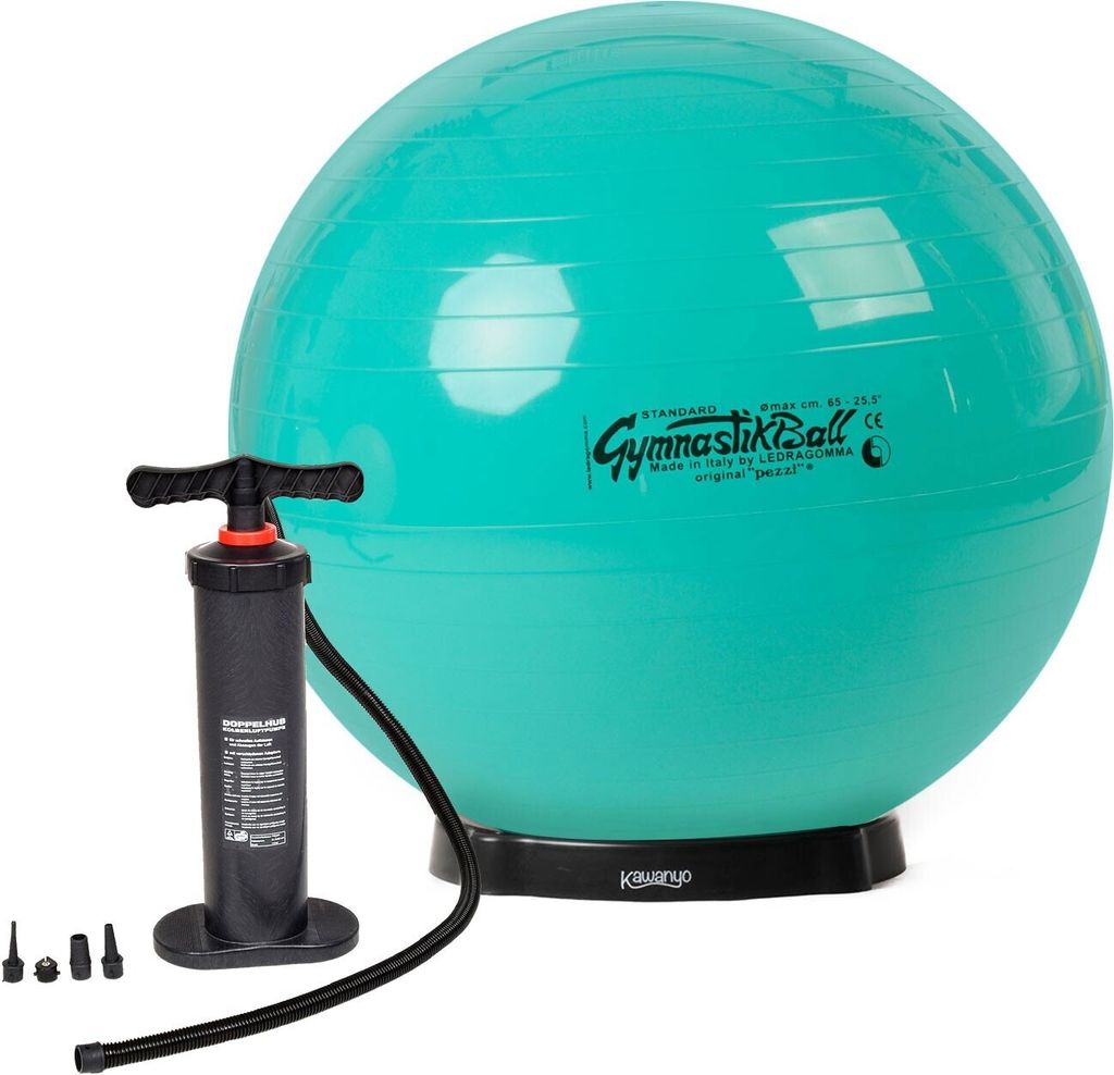 Original Pezziball STANDARD m. Standpumpe und Ballschale - grün