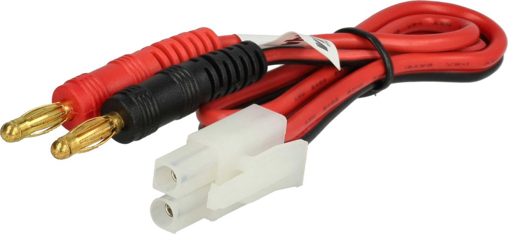 vhbw Adapterkabel kompatibel mit Tamiya Buchse auf 4mm Bananenstecker kompatibel mit Carson Modellbau mit Li-Polymer-Akkus
