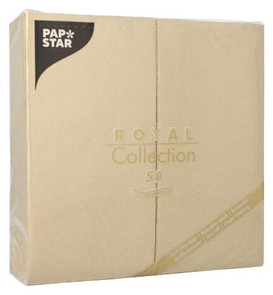Servietten "ROYAL Collection" 1/8-Falz 40 cm x 40 cm sand Produktbild 