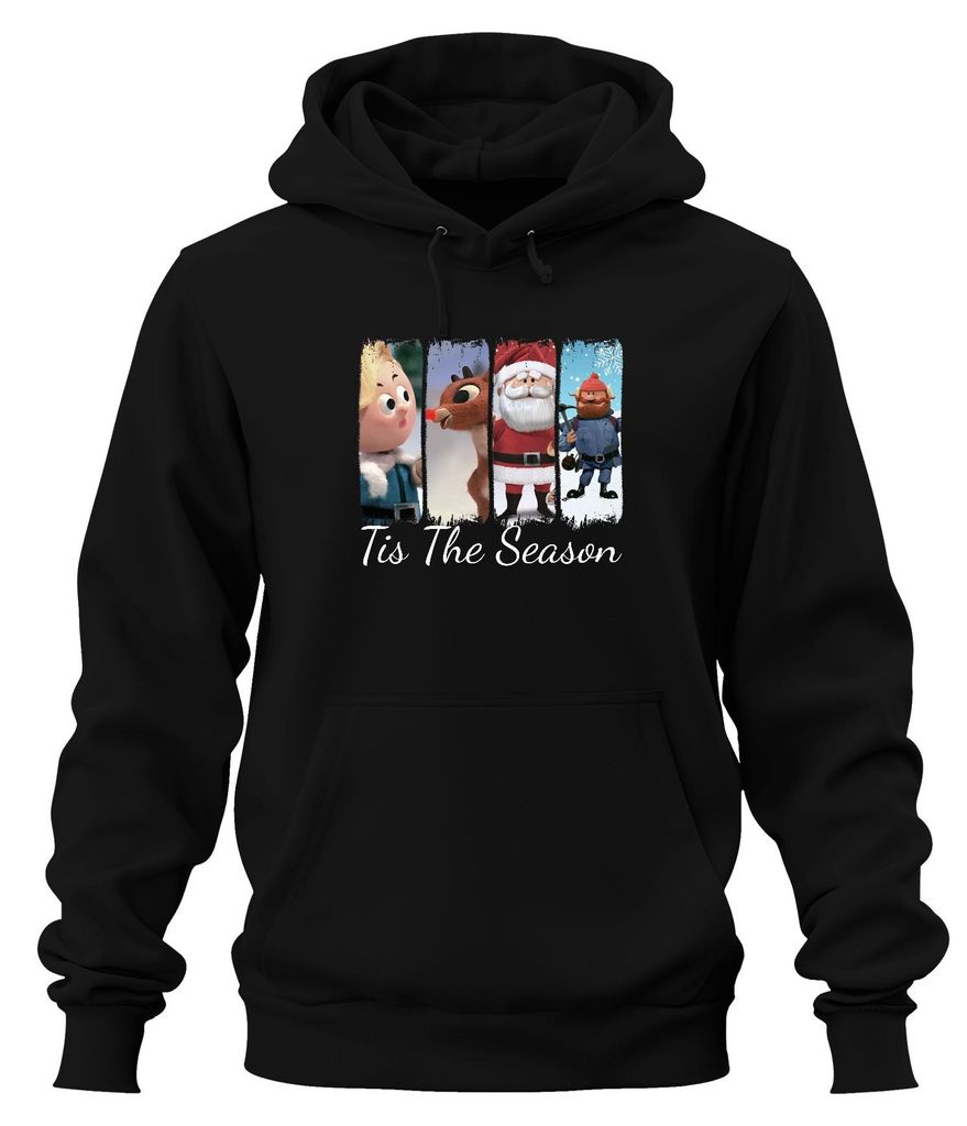 Rudolph Tis The Season Rentier Weihnachtsmann Yukon Cornelius Uni Hoodie Kapuzenpullover, Schwarz, 3XL