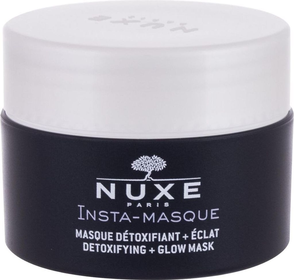 A product shot of a Nuxe Insta-Masque jar.