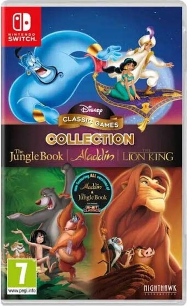 Giochi Nintendo Switch Collezione di giochi classici Disney Il libro della giungla. Aladdin. E Il Re Leone PAL PAL
