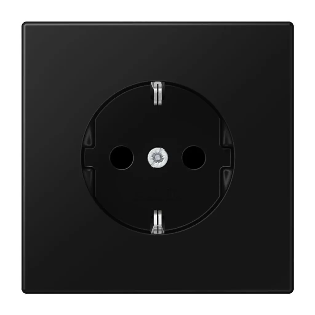 Prise de courant noir mat JUNG LS 1520 SWM idéale pour intérieur moderne