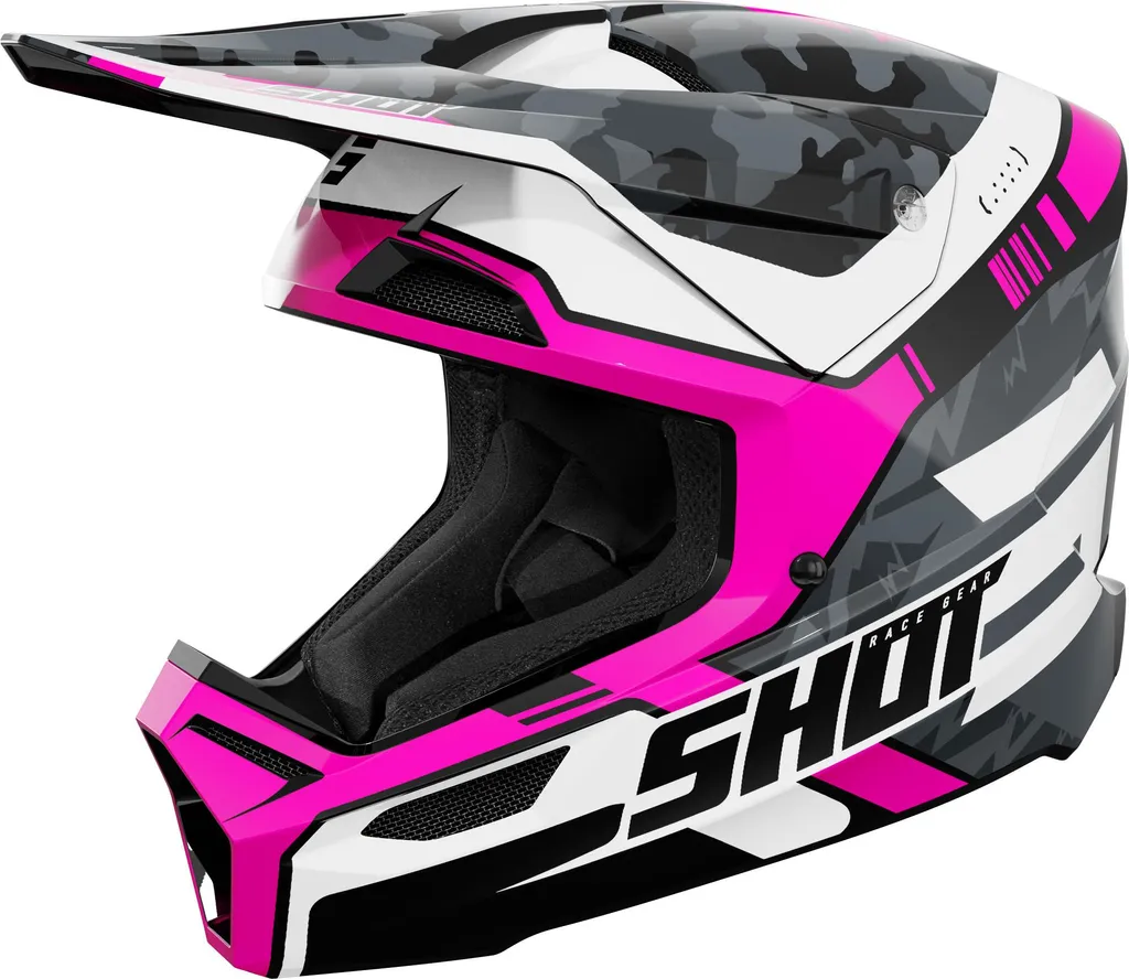 Casque Motocross Shot Furious Flash Mips Rose Taille L 59-60 cm