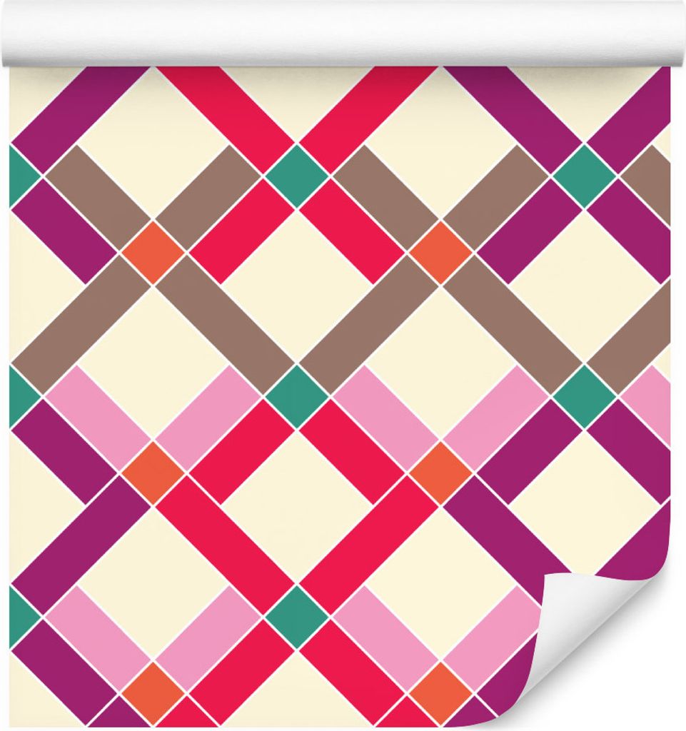 10m VLIES TAPETE Rolle Geometrie Quadrate Rechtecke Modern XXL