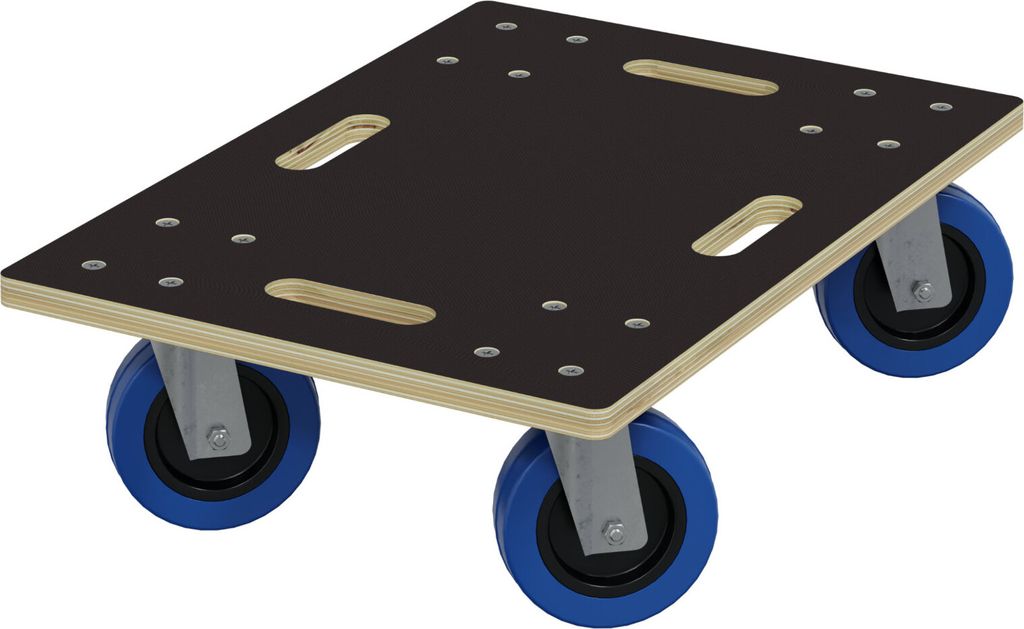 Schwerlast Möbelroller Gummi Rollen Rollbrett Transporthilfe Transportroller Bremsen 35x50cm